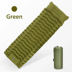 Inflatable Sleeping Pad – Built-in Pillow for Camping Hiking and Travel