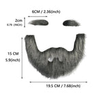 Handmade Mustache and Beard Set – Realistic Costume Props for Halloween Cosplay