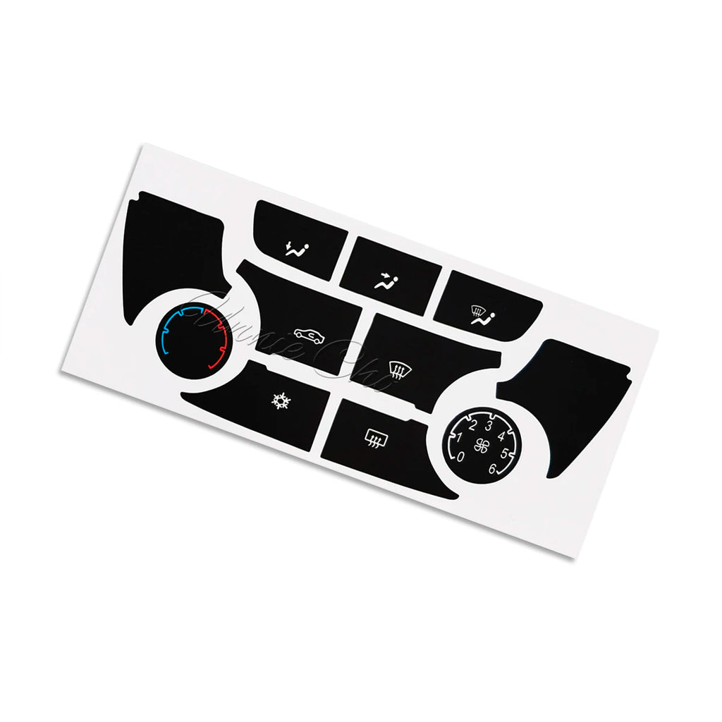 AC Panel Button Repair Decals – Interior Restoration Stickers for Opel Vauxhall