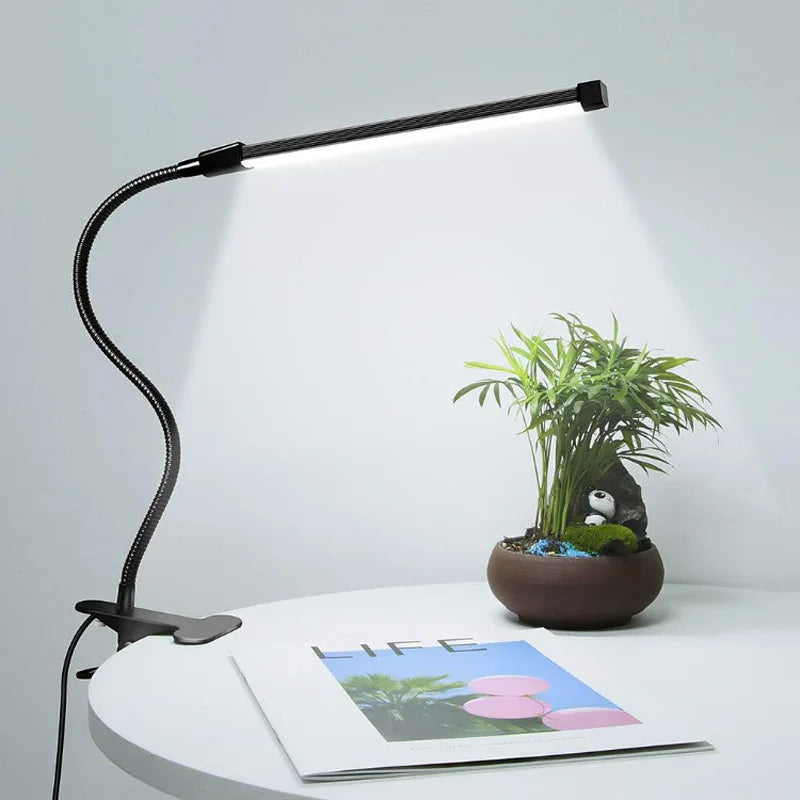 LED Clip-On Desk Lamp – Dimmable Eye Protection for Office and Study