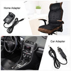 Heated Back Massage Cushion – Infrared Vibrating Mat for Home Office and Car
