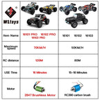 4WD Off-Road RC Monster Truck – 50km/h Remote Control for Adults and Kids