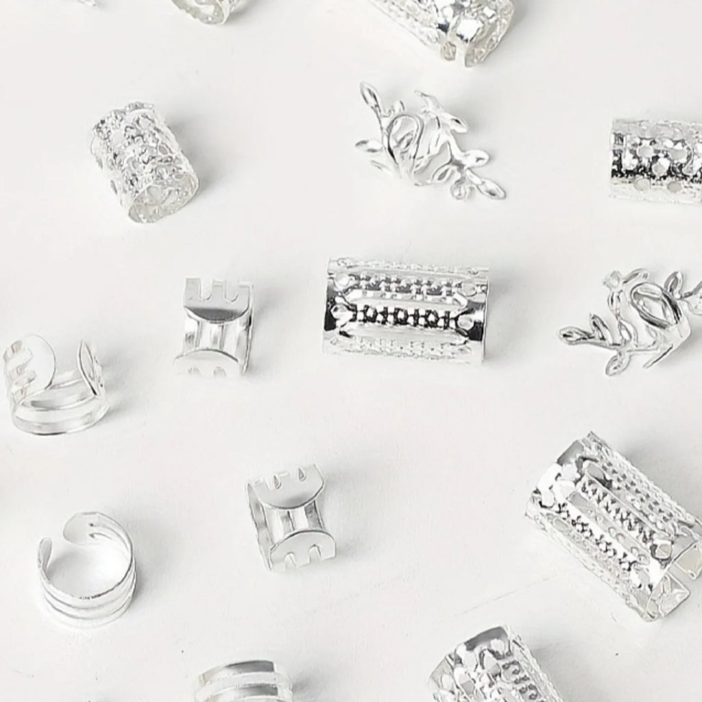 Hollow Out Hair Rings – Metal Jewelry Charms for Braids and Locs