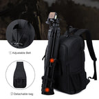 Waterproof Camera Backpack – Large Capacity DSLR Bag for Outdoor Photography