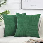 Corduroy Striped Cushion Covers – 45x45cm Soft Throw Pillows for Home Decor