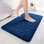 Cobblestone Bath Mat – Non-Slip Absorbent Floor Rug for Bathroom Decor