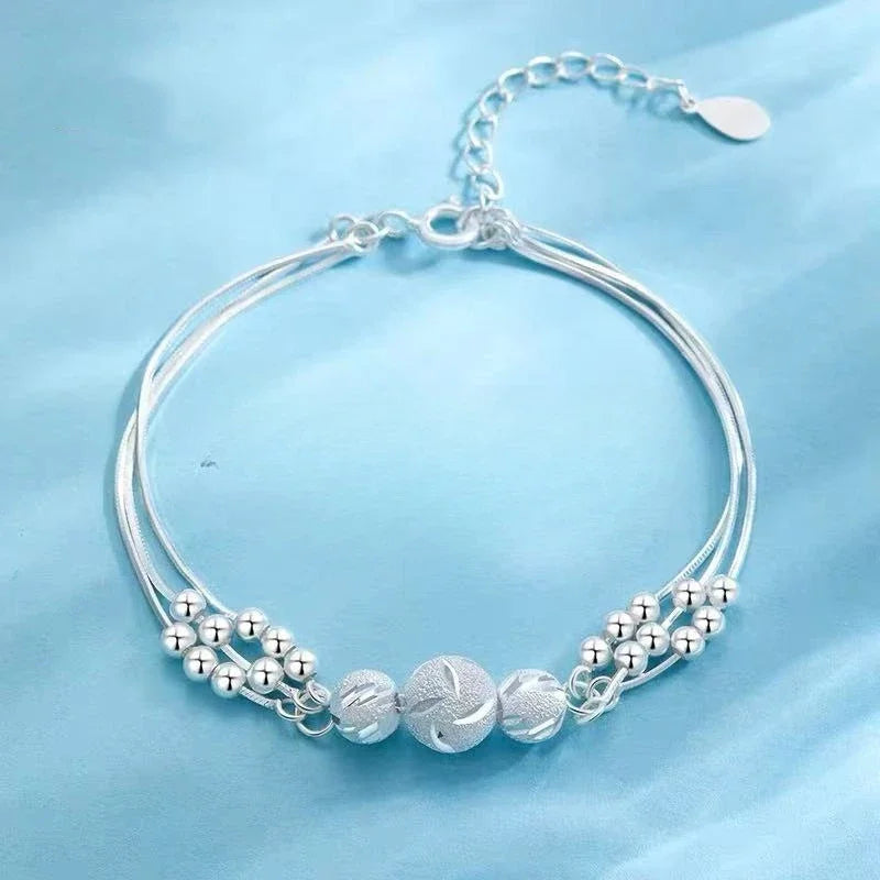 Sterling Silver Star Moon Bracelet – Vintage Crystal Jewelry for Women