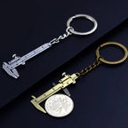 Metal Vernier Caliper Keychain – Miniature Bottle Opener for Car Accessories