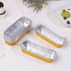 Aluminum Foil Mini Loaf Pans – 6.8oz Rectangular Containers for Home Baking