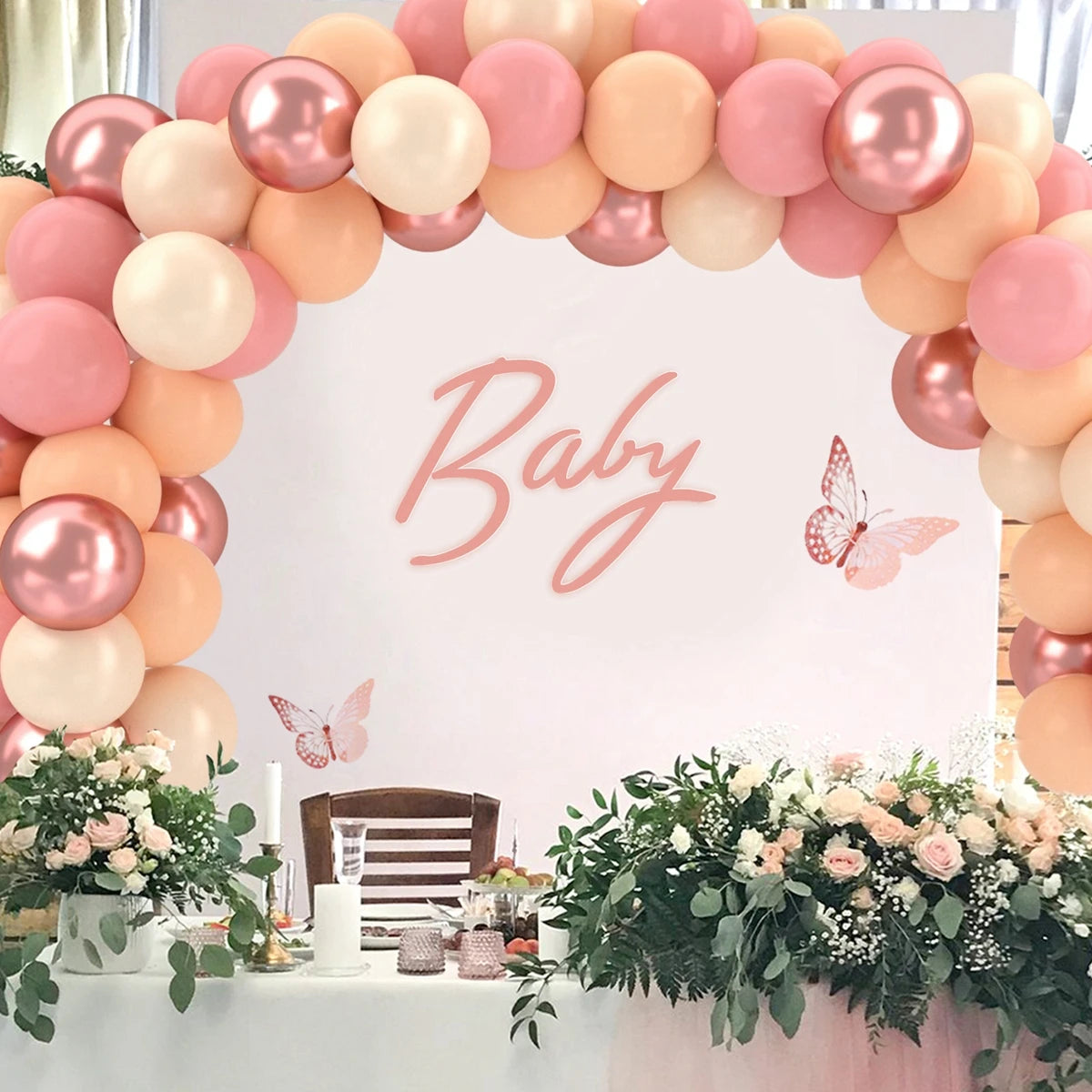 Metallic Pearl and Confetti Balloons – Decorative Latex Set for Party Events