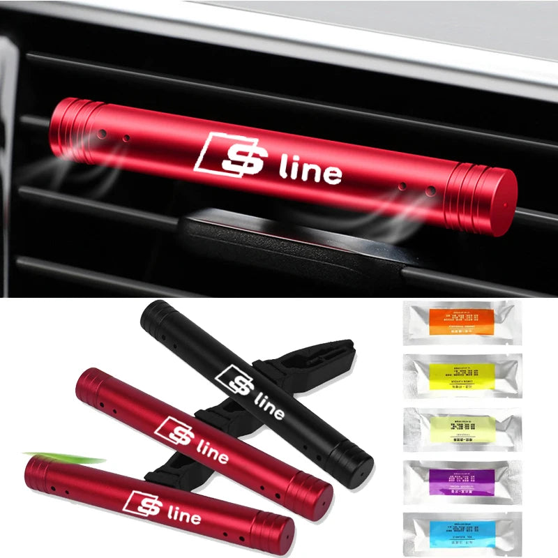 Car Air Vent Perfume Clip – S-Line Logo Aromatherapy Diffuser for Audi Owners