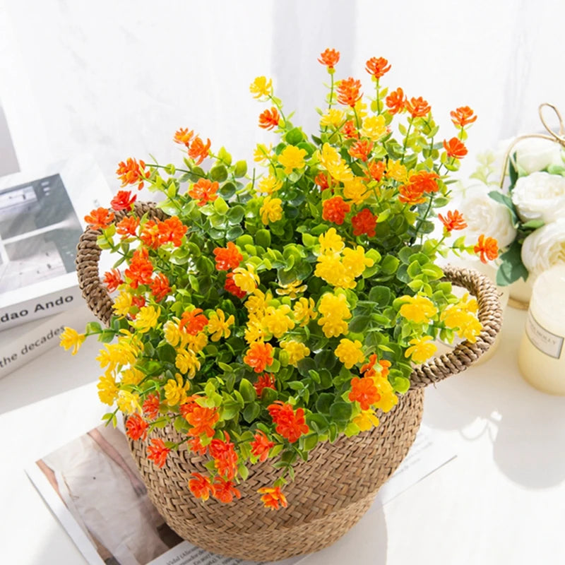 Artificial Eucalyptus Bouquet – Realistic Faux Plant for Home Wedding Decor