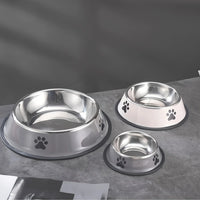 Stainless Steel Pet Bowl – Durable Anti-fall Food Bowl for Dogs and Cats
