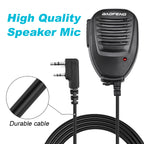 Dual PTT Walkie Talkie Microphone – Handheld Radio Accessory for Ham Radio
