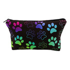 Large Animal Makeup Bag – Flamingo Cat Print Organizer for Travel Cosmetics