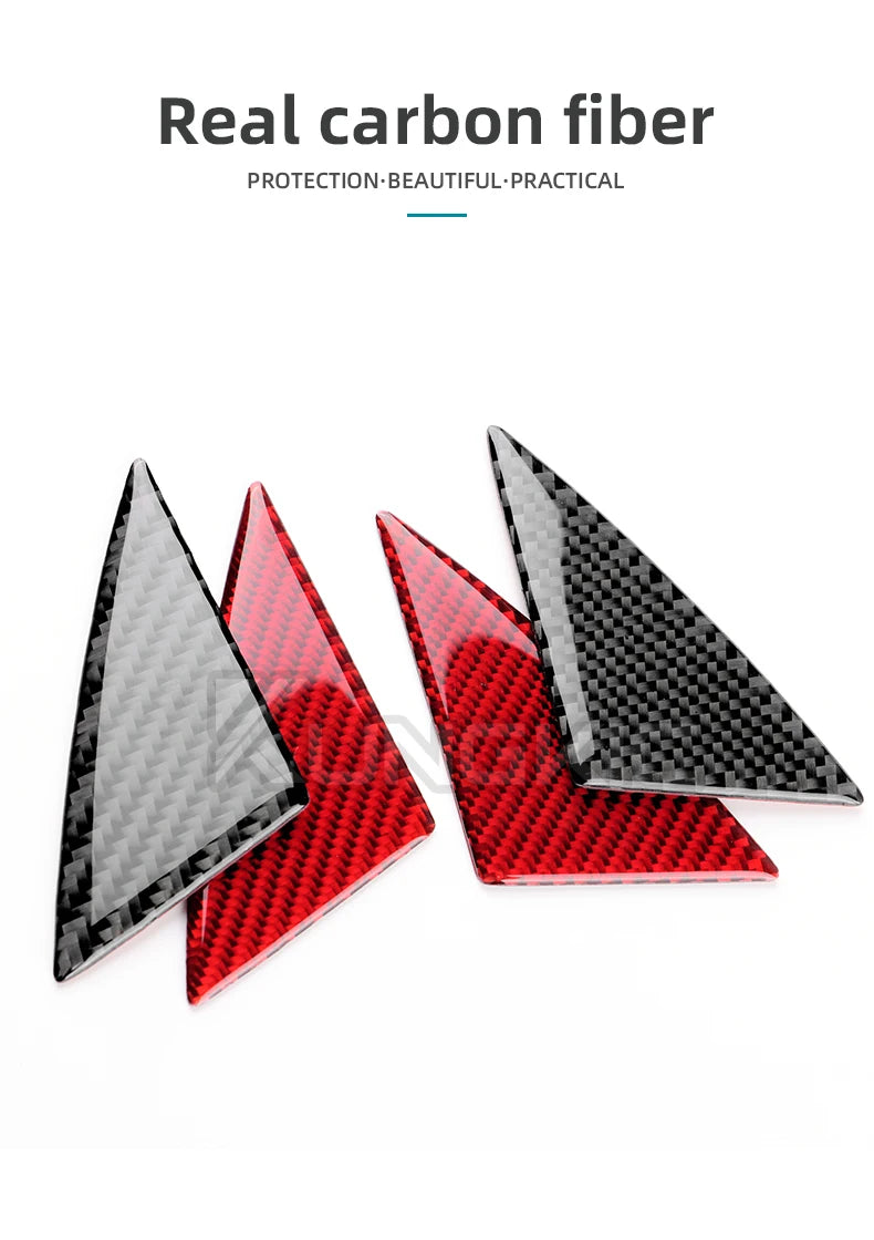 Carbon Fiber Door Triangle Trim – Interior Accessories for Kia Stinger