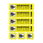 Dash Cam Recording Stickers – Warning Decals for In Car Video Surveillance