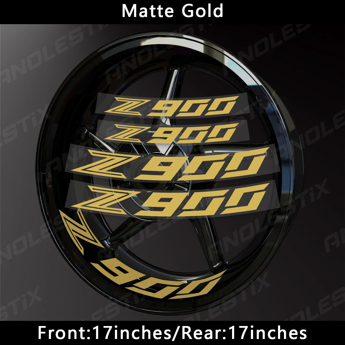 Reflective Motorcycle Rim Stripes – Wheel Hub Decals for Kawasaki Z900