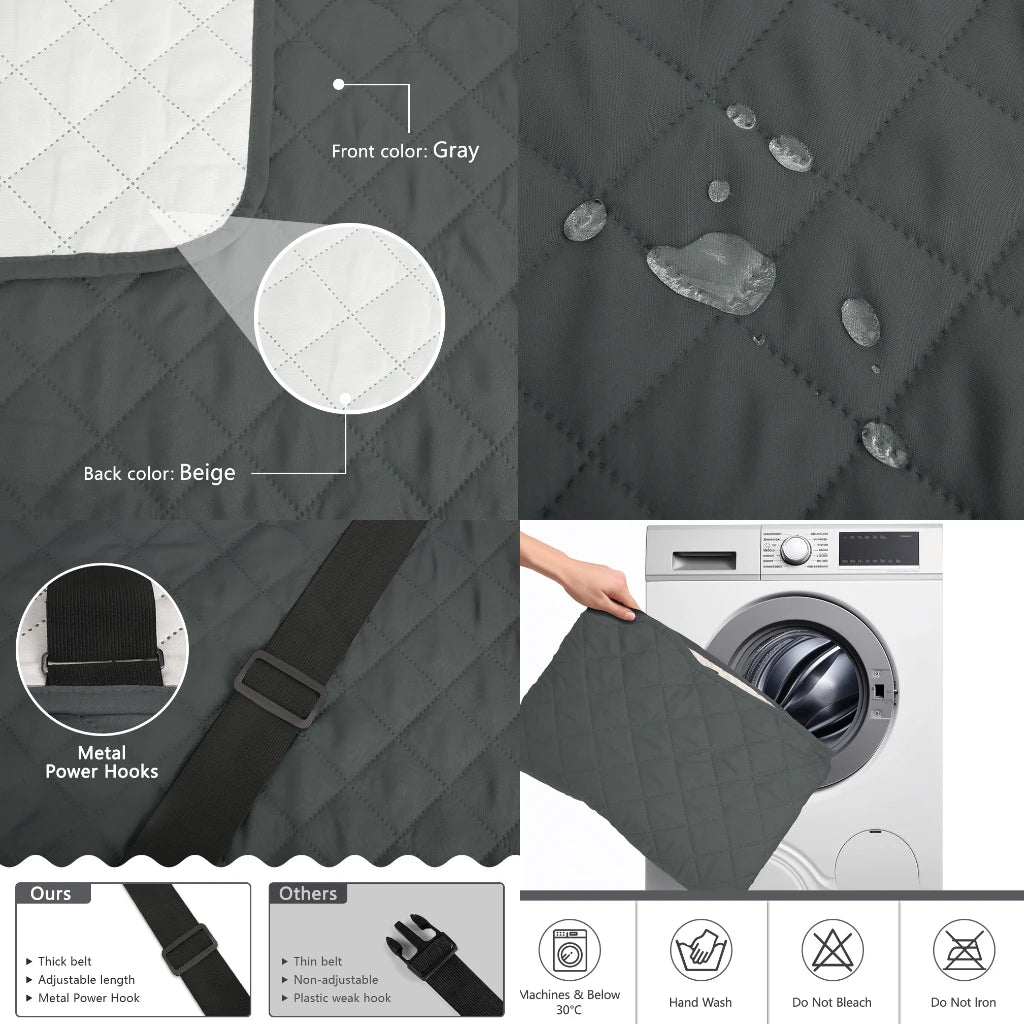 Waterproof Sofa Slipcovers – Non-Slip Elastic Protectors for Kids and Pets