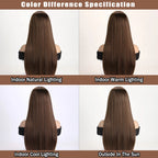 Long Straight Synthetic Wig – 26-Inch Colored Hair for Cosplay Halloween