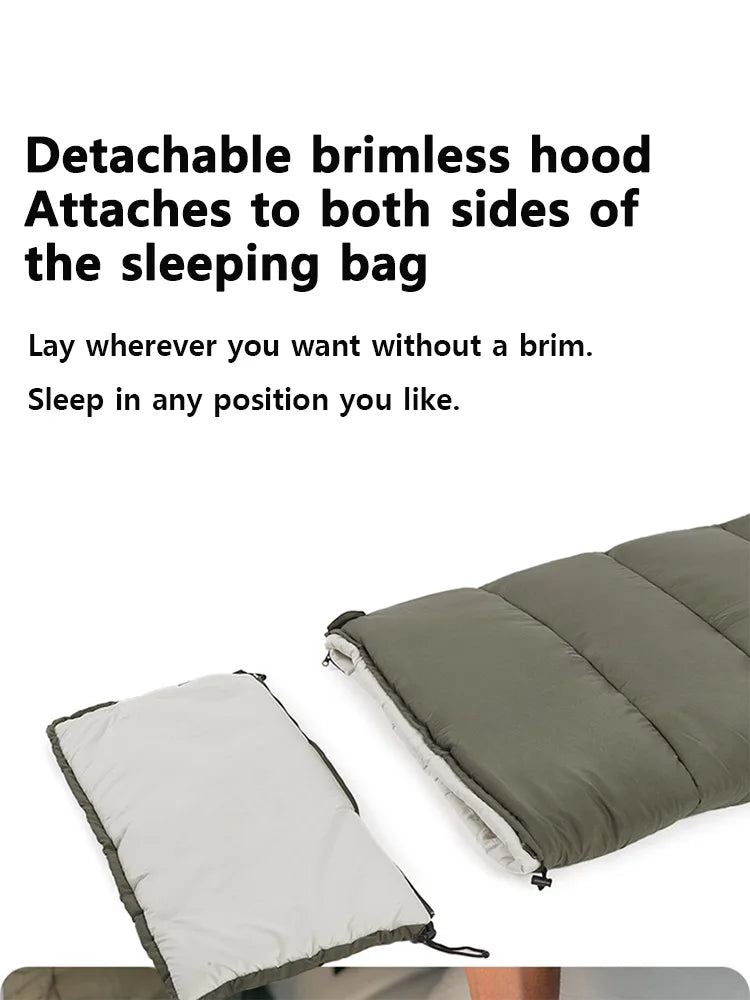 Ultralight Cotton Sleeping Bag – Splicable Double Design for Camping