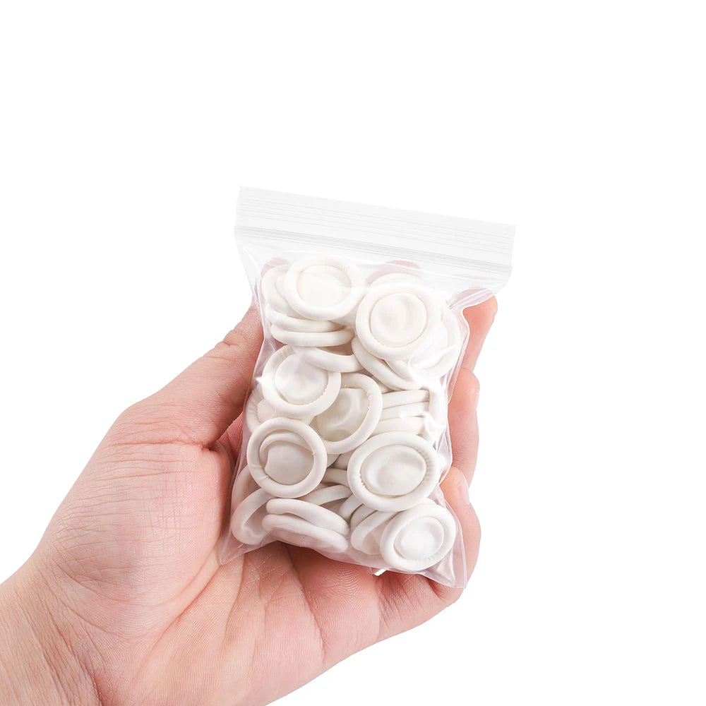 Disposable Latex Finger Cots – Protective Rubber Gloves for Epoxy Resin