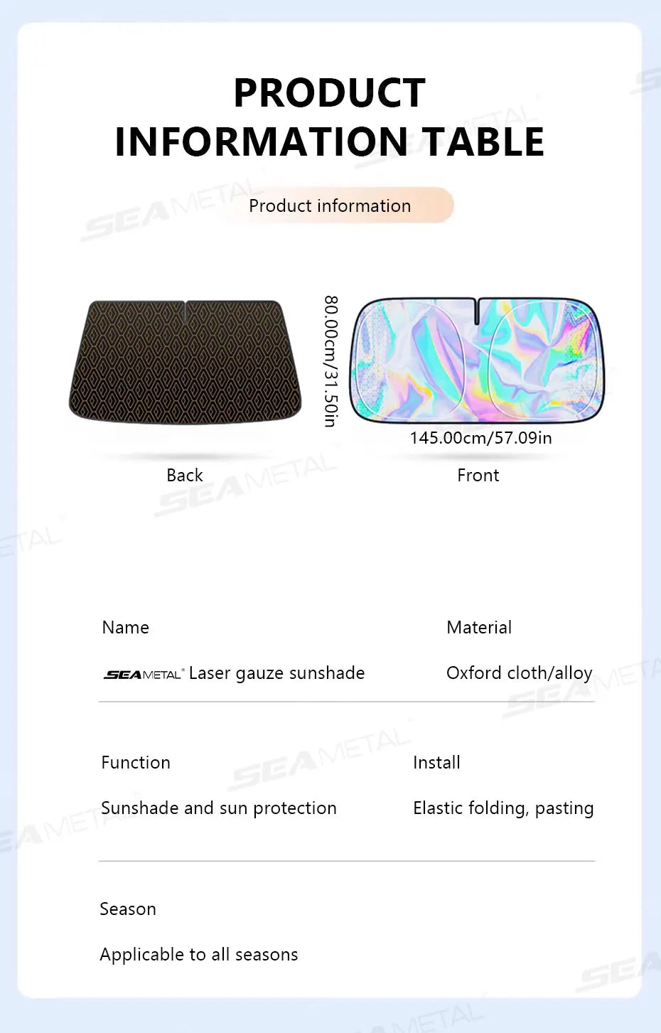 5-Layer Windshield Sun Shade – Foldable UV Protection for Sedan SUV MPV