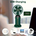 Portable Mini Handheld Fan – Rechargeable LED USB Cooler for Desk and Travel