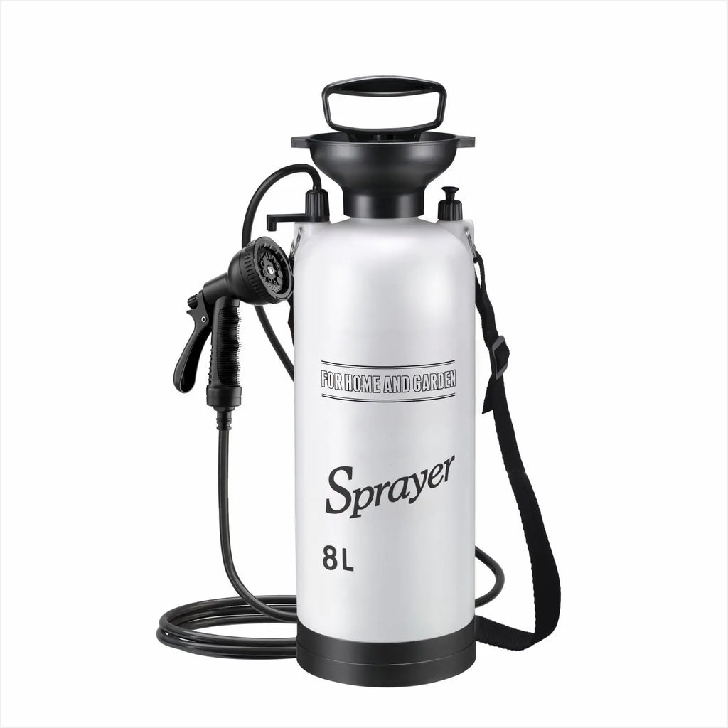 Portable Manual Camping Shower – 3/5/8L Pump for Pet Bath and Car Wash