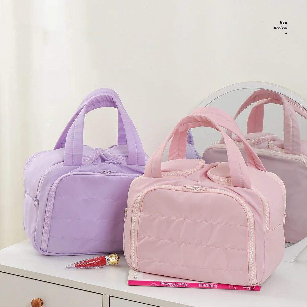 Portable Travel Makeup Bag – Large Capacity Organizer for Cosmetic Storage