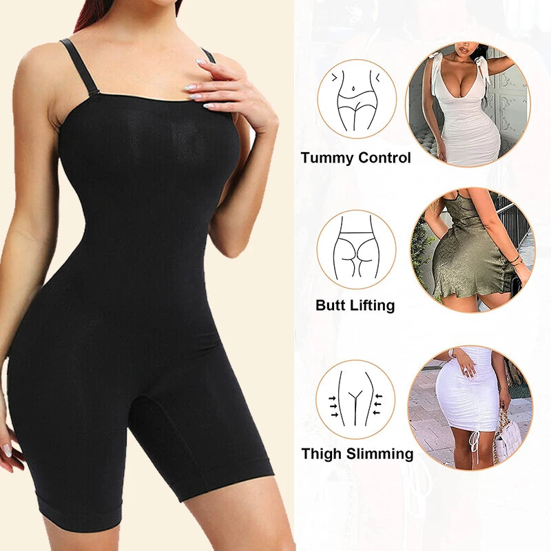 Strapless Shapewear Bodysuit – Tummy Control Body Shaper for Waist Training
