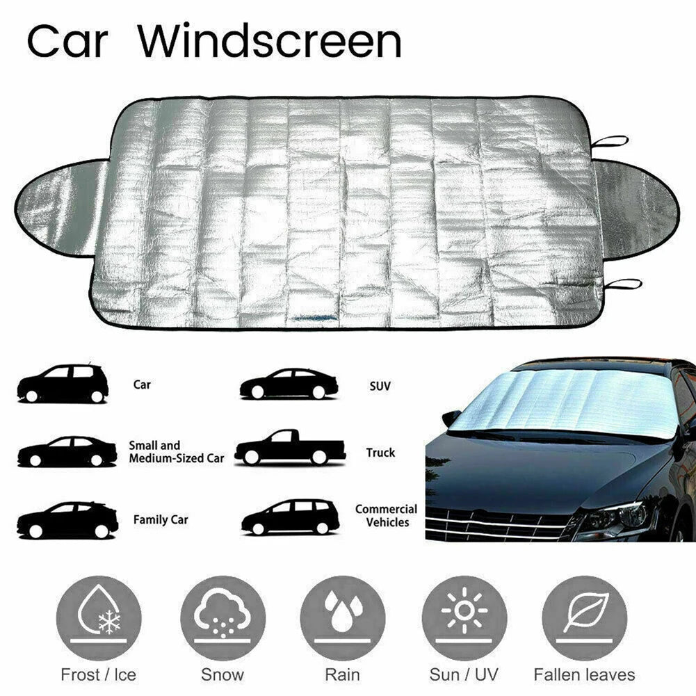 Car Windshield Snow Cover – Frost and UV Protection for Winter Weather