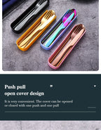 Portable Stainless Steel Cutlery Set – Durable Flatware for Camping and Travel