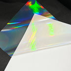 Holographic Vinyl Laminating Sheets – 2.9x4.1 Inch Waterproof Sticker Paper for Crafts