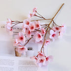 Artificial Silk Cherry Blossom Branch – 41cm Peach Floral for Wedding Decor