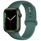 Silicone Apple Watch Sport Band – Adjustable Strap for Series 1-11 and Ultra