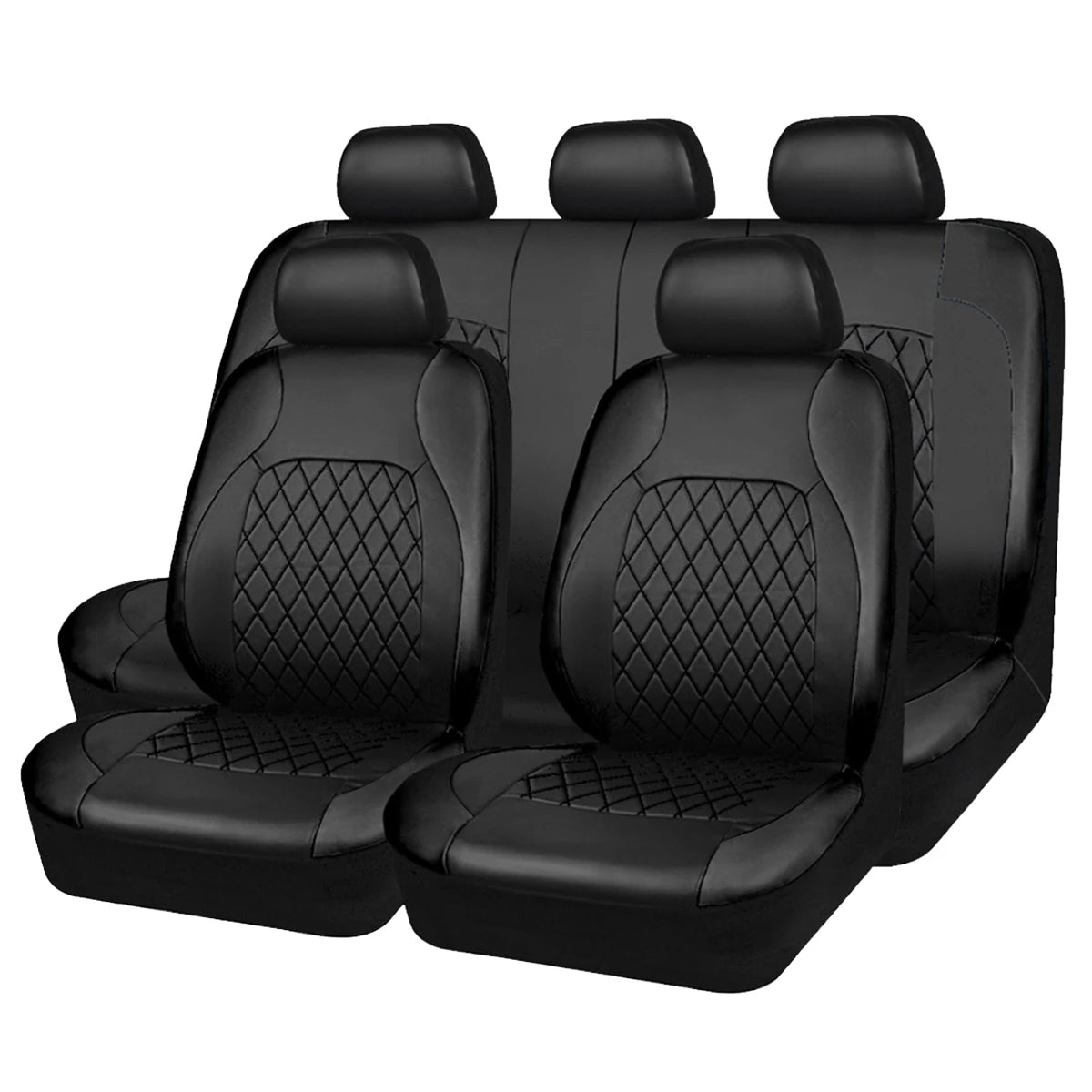 Waterproof PU Leather Car Seat Cover – All Season Full Coverage for SUV Sedan