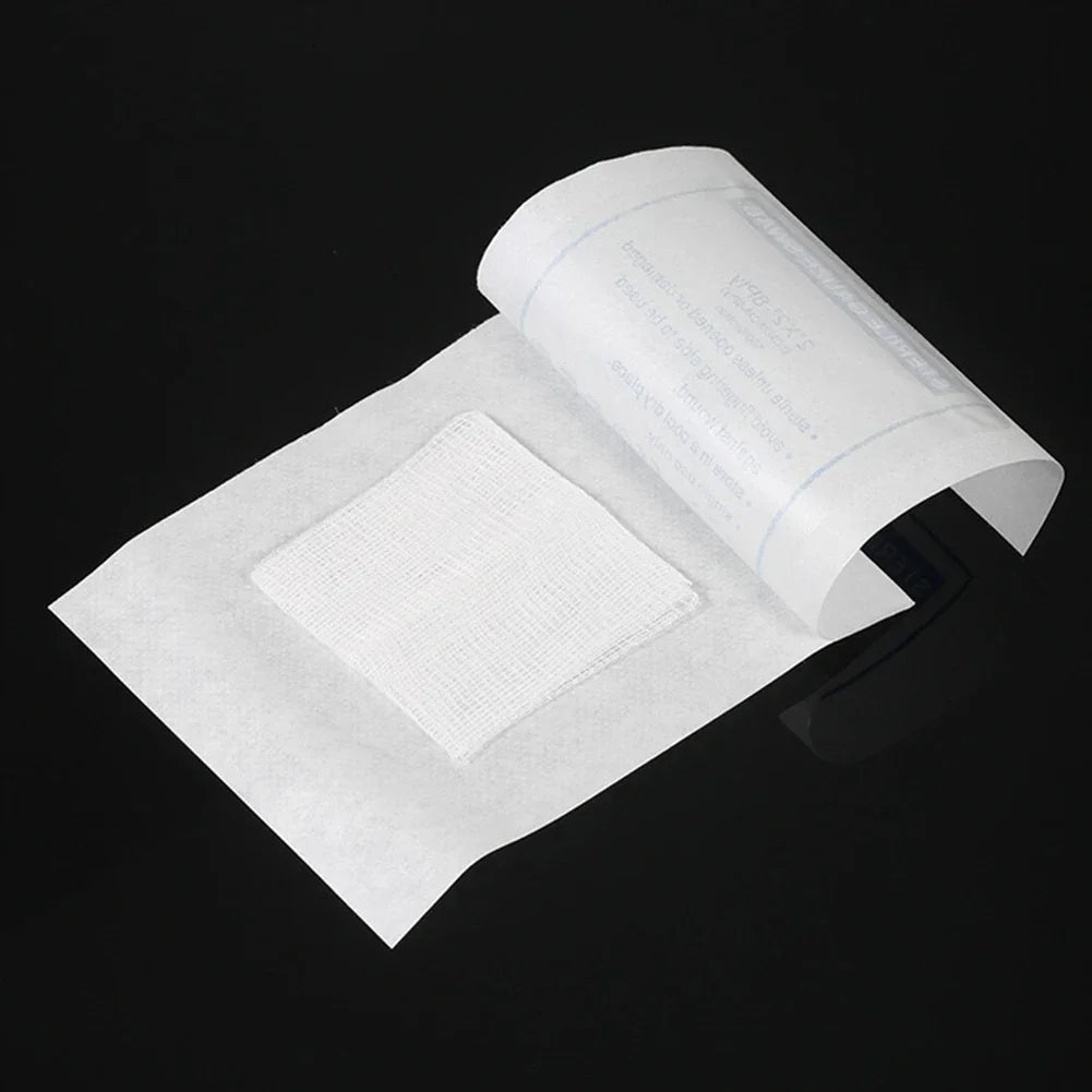Sterile Cotton Gauze Pads – 8-Layer Medical Wound Dressing for First Aid