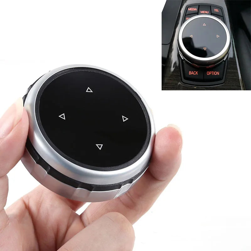 IDrive Multimedia Button Decals – Adhesive Interior Trim for BMW Models