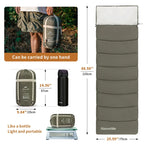 Ultralight Cotton Sleeping Bag – Splicable Double Design for Camping