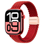 Braided Nylon Loop Watch Band – Magnetic Adjustable Bracelet for Apple iWatch
