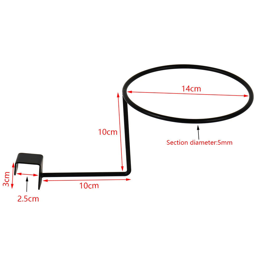 Wall Mounted Steel Helmet Rack – Black and White Hanger for Motorcycle Gear