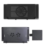 Aluminum Laptop Cooling Stand – Foldable Notebook Tray for Bed Office Desk