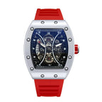 Luminous Tonneau Men's Watch – Luxury Sport Calendar Wristwatch for Daily Wear