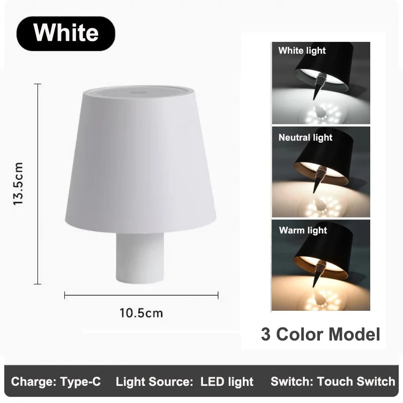 Wireless LED Wine Bottle Lamp – Touch Control for Outdoor Dining