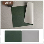 Faux Leather Placemats – Heat Resistant Non-Slip Table Mats for Dining Room