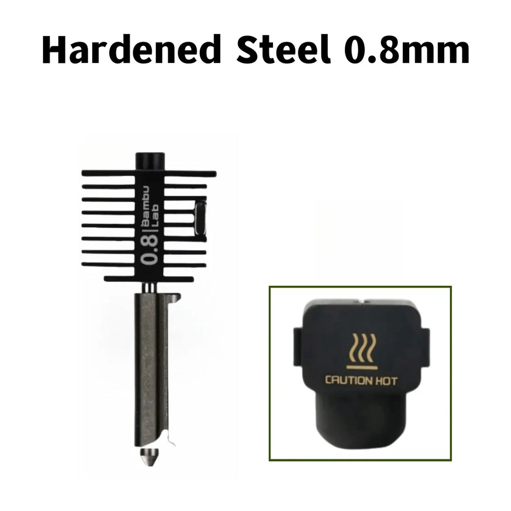 Hardened Steel Hotend Kit – High Speed 3D Printer Nozzle for Bambu Lab A1