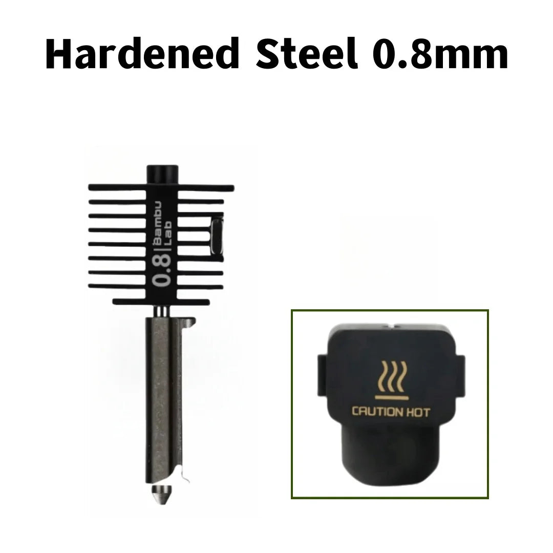 Hardened Steel Hotend Kit – High Speed 3D Printer Nozzle for Bambu Lab A1