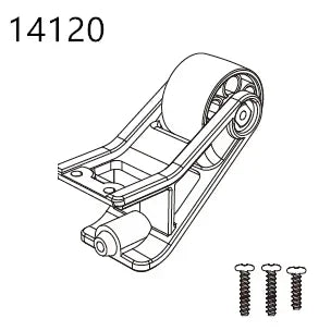 RC Car Spare Parts – Differential Shock and Tire Set for 1/14 Scale Models