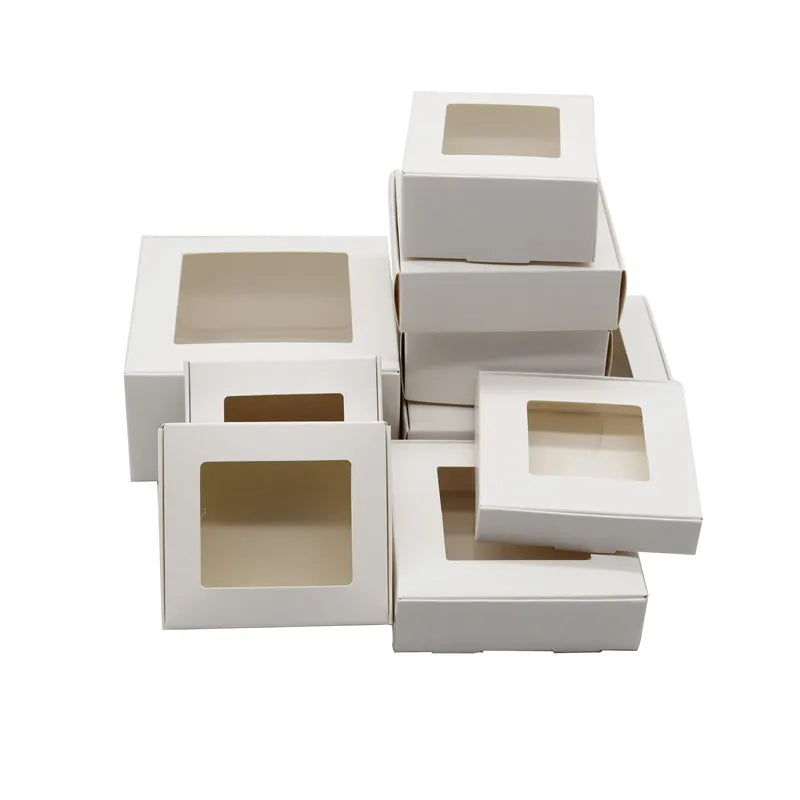 Square Kraft Gift Boxes – Multi Size Paper Containers for Wedding Favors